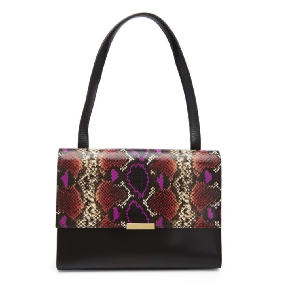 NWOT Ted Baker Lowri Python Print Shoulder Bag - Picture 1 of 8